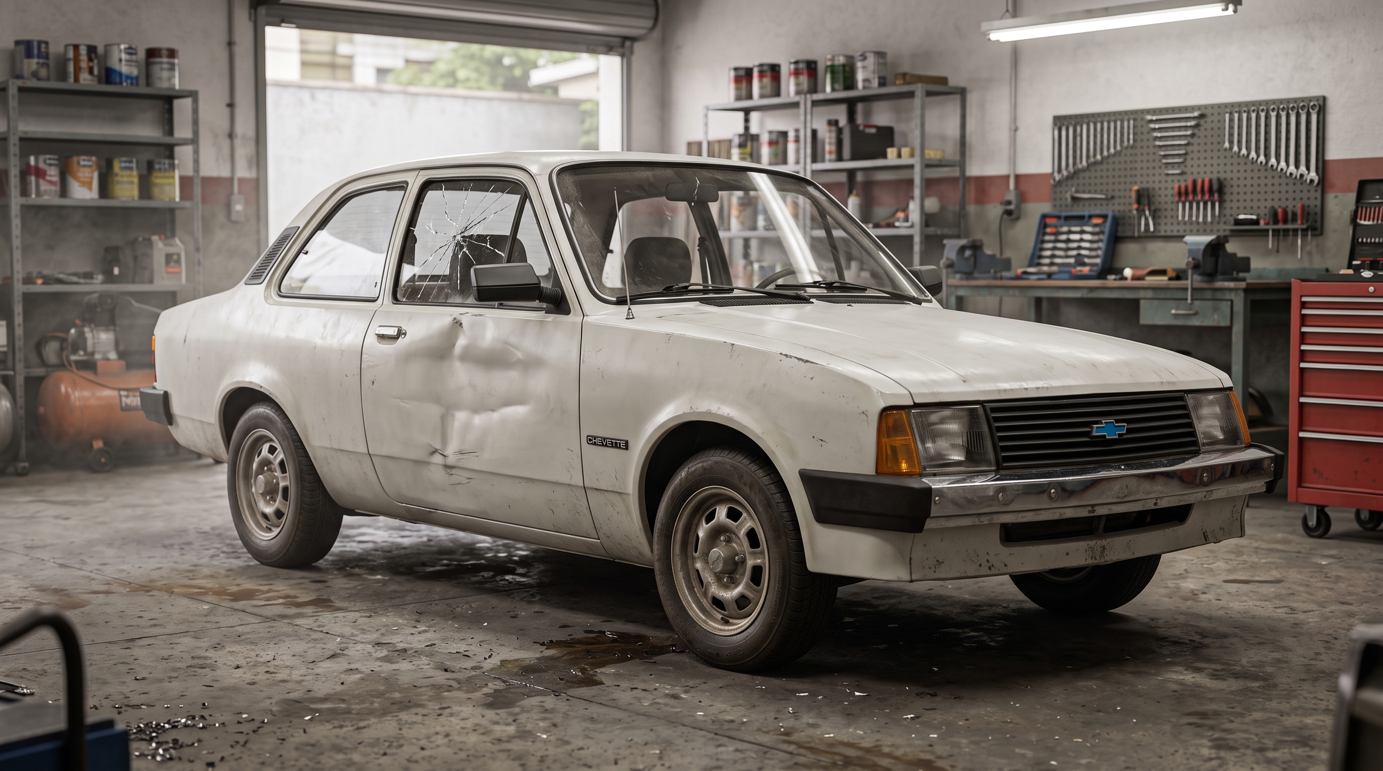 Chevrolet Chevette antes da restauração